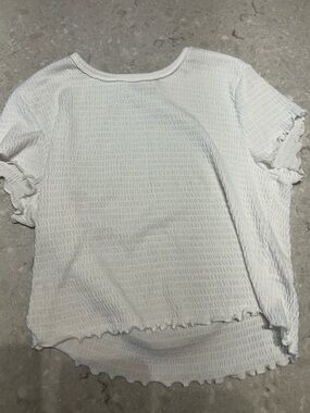 White Altar’d State ruffle top L